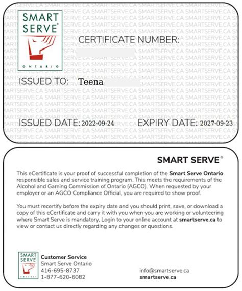 Where do I get my Smart Serve certificate 